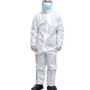 Buy Xxl Disposable Coveralls White Safety Protective Asbestos Jumpsuit Waterproof at wholesale prices