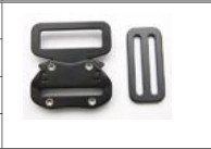 JS-4037 Aluminum Buckles quick release buckle for fall protection as well as bags and luggages Isure Marine