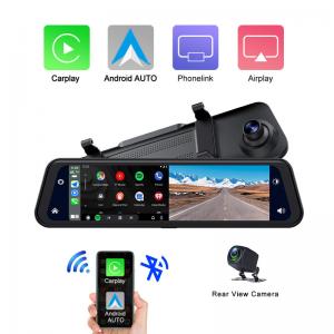 China Dual Cams HD1080P Carplay Dashboard Blackbox Driving Video Recorder 12inch 2K on sale