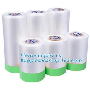 plastic register sealing cloth duct pre-taped masking film,PE material taped