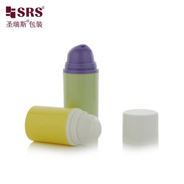 15ml 30ml Luxury White Glossy PP PCR Eco-friendly Lotion Pump Bottles Airless Bottle 50ml