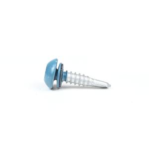 Flat Head Style Blue Painted Button Stainless Steel Self Tapping Screw with Torx