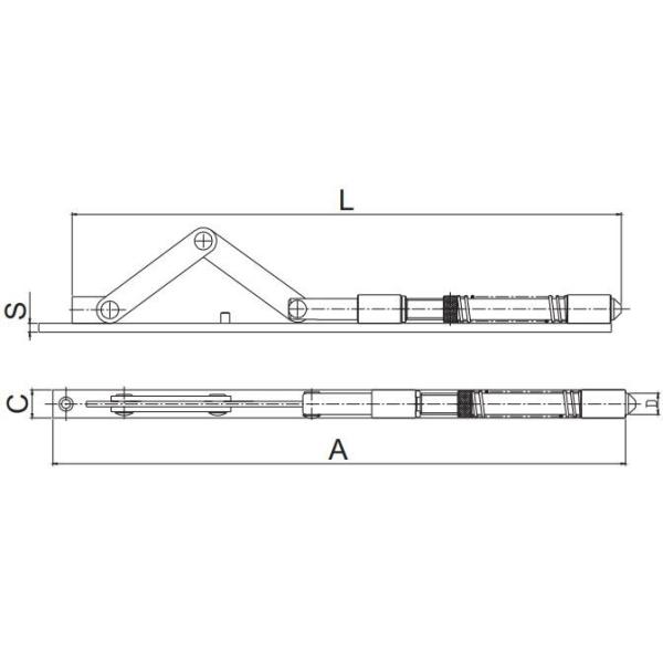Heavy Duty Double Sided Sliding Door Latch For Sliding Door Zinc Silver