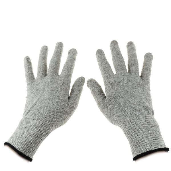 Buy Grey Carbon Fibre 40D Silver Conductive  Gloves at wholesale prices