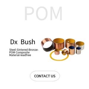 Cylindrical Steel Sintered Bronze Composite POM Sliding Bushing