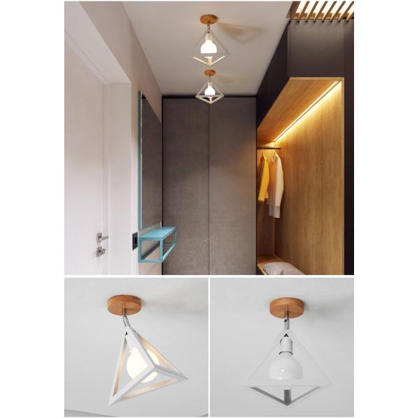 E27 Led Ceiling Light Industrial Nordic Modern Ceiling Lamp for Living Room Bedroom Decor Wood Cube Earth Lamp(WH-WA-58)