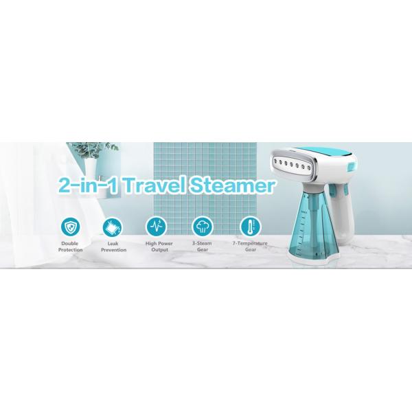 Mini Portable Electric Clothes Steamer for Travel Fast Heating 27-32g/Min Steam Rate