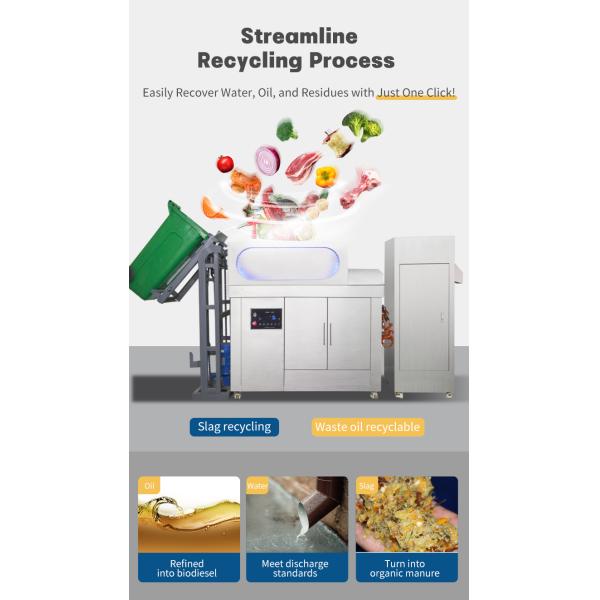 Reduce the Volume of Waste Commercial Food Waste Disposer Garbage Disposal Machine