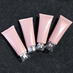 SGS Pink Plastic Reusable Hand Cream Facial Cleanser Tube 100ml