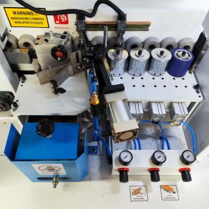Semi Automatic Edge Banding Machine Gluing Scraping Woodworking Tool 4.8KW