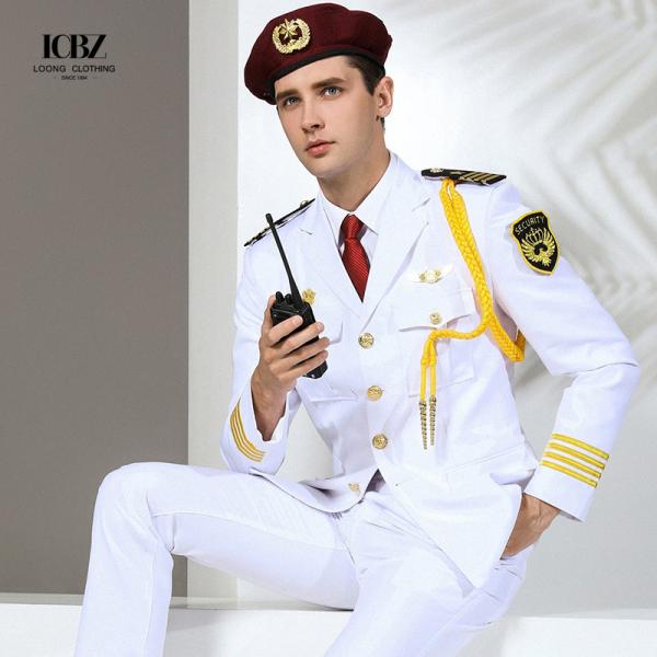 Polyester Cotton Security Work Uniform Long Sleeves Overalls for Property Guards