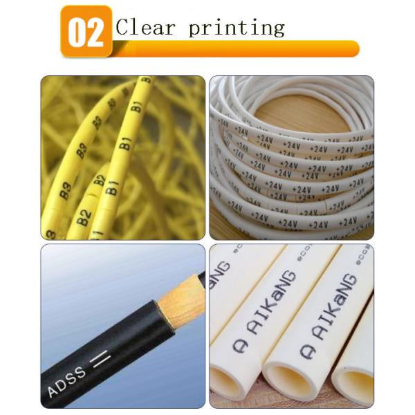 9mm*1000m 10mm*1500m White black blue Red PE plastic water pipe wire and cable meter printer ribbon