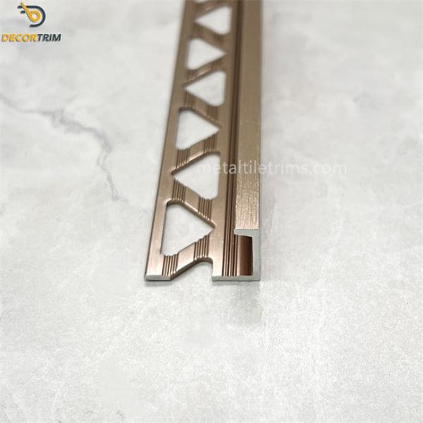 Buy Tile Molding Metal Tile Trims L Shape Aluminium Trim Profiles at wholesale prices