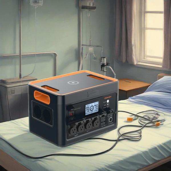 2000Wh LiFePO4 Portable Solar Power Generator 2400W For Camping RV Backup Power