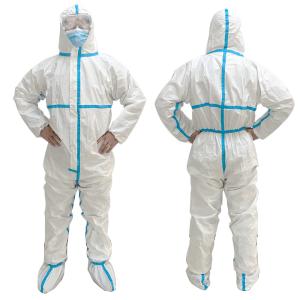 PPE Disposable Hazmat Suit With Boot Cover