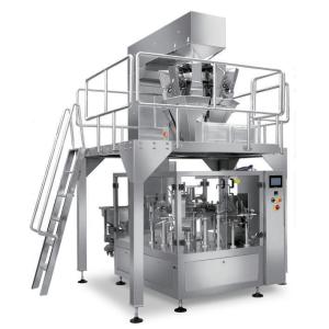 Fully Automatic Rotary Granule Pouch Filling Sealing Machine Premade Bags