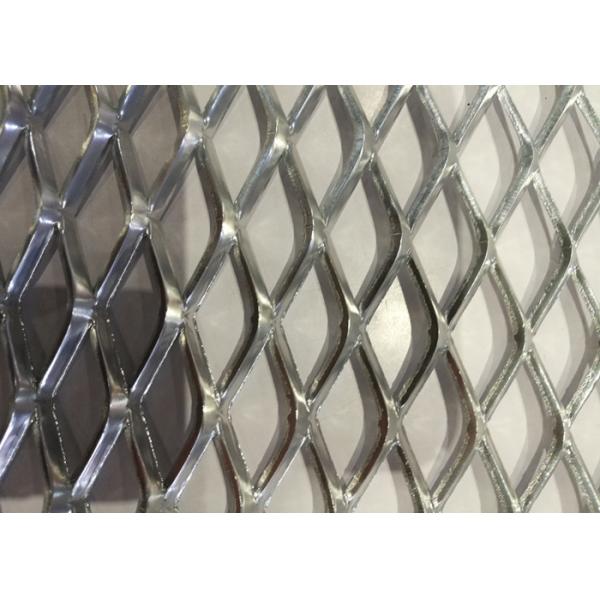 Heavy Decoration Expanded Metal Wire Mesh , Steel Diamond Mesh 0 . 8 MM
