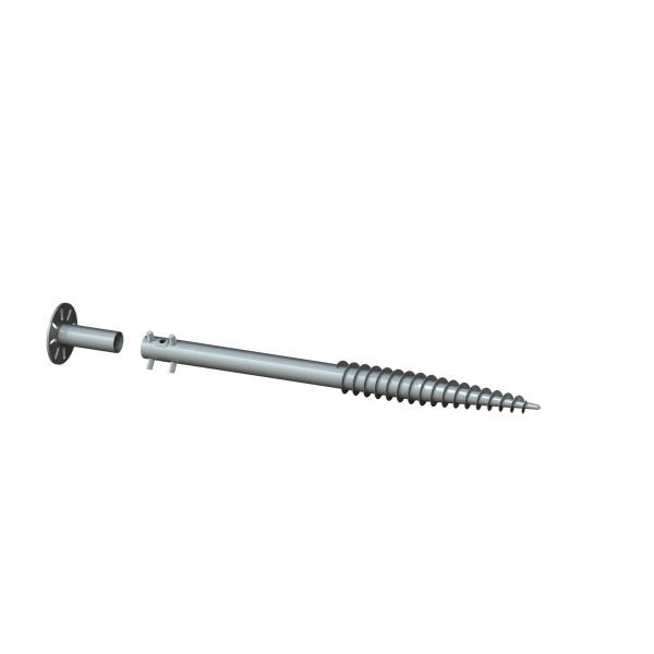 Buy Q235B HDG Adjustable Ground Mount Solar Rack Screw Panel Structure at wholesale prices