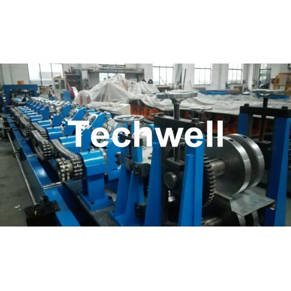 Buy Fully Automatic Galvanized Steel CZ Purlin Roll Forming Machine , Steel CZ Section Profile Roll Forming Equipment at wholesale prices