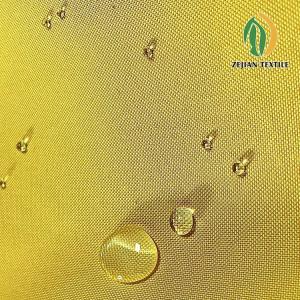 300D waterproof pu coating fabric Ocean Recycled oxford polyester fabric for