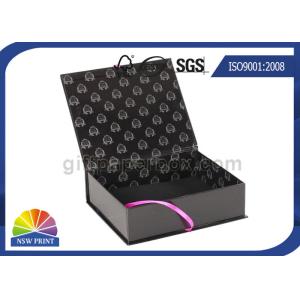 Customized Design Ribbon Closure Cardboard Gift Box 4C Printing