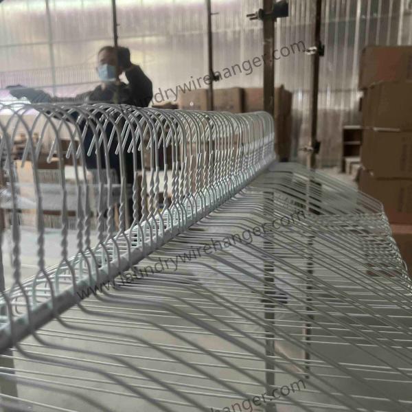 Buy 16inch Good Price Wire Shirt Hangers For Laundromat at wholesale prices