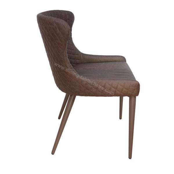 Buy Brown Upholstered Living Room Chair Powder Coating Finish Easily Cleaning at wholesale prices