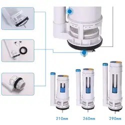 Manual Control Flushing Valve For ABS POM Plastic Water Saving Toilet Tank