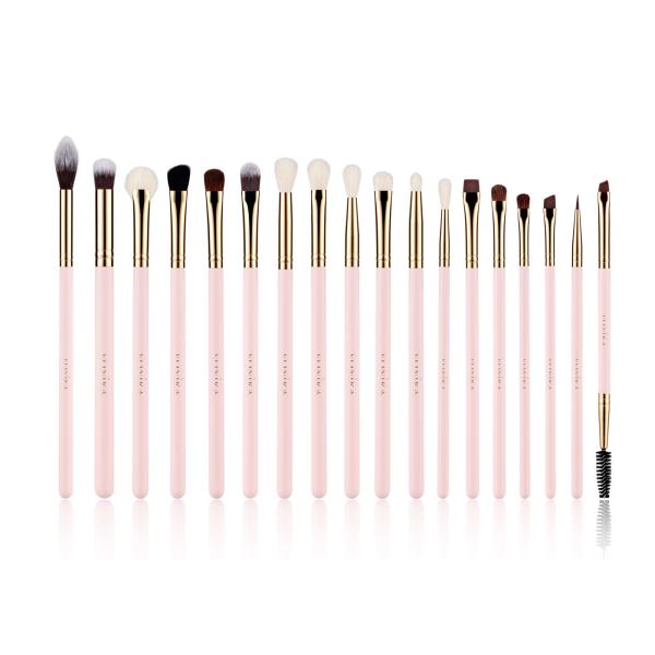 Buy ODM Handcrafted Eyeshadow Blending Brush Set With Aluminum Ferrule at wholesale prices