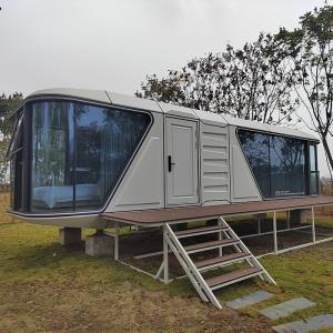 Eco Friendly Prefab Capsule House With Solar Panels Sustainable Container