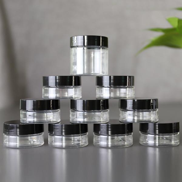 Buy Customizable Logo Transparent Plastic Cosmetic Jar at wholesale prices