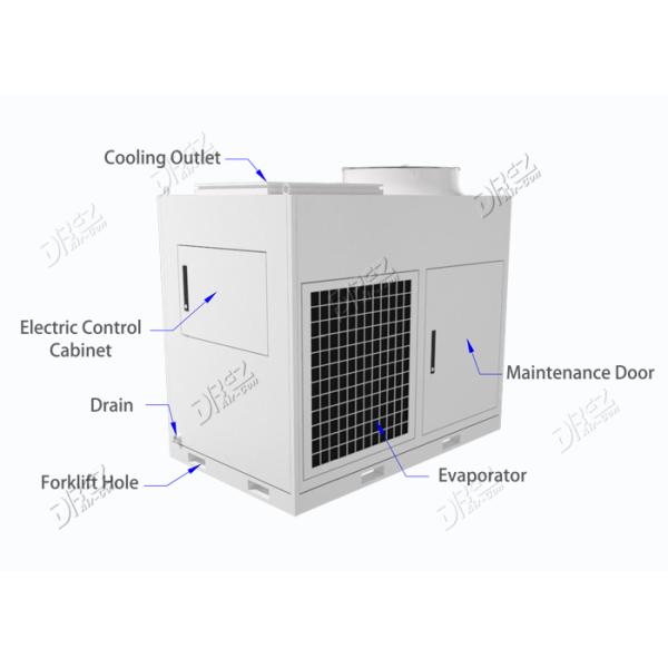 96000BTU Integral Temporary Air Conditioning Units 8 Ton 10HP Horizontal Portable Type