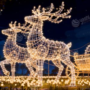 3D Christmas Tree LED Illuminated Decorative Lanterns for Outdoor Christmas