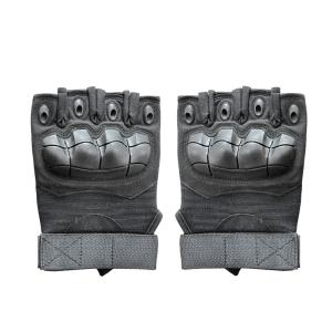Half-Finger Style Hard Knuckle Gloves for Running and Mountaineering without