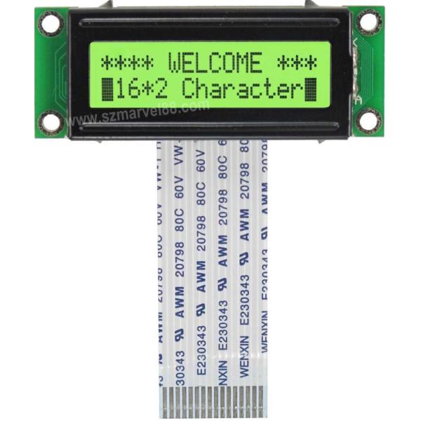 Buy M1602E-Y5,16x2 Character Dot-matrix LCM, STN(Y-G), transflective/positive, SPLC780D Contro at wholesale prices