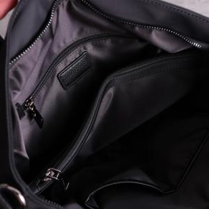 ODM Women Nylon Bags Head Layer Cowhide Black Tote Purse