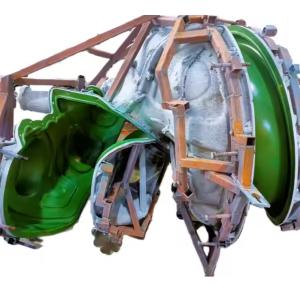 High Durability Aluminum Slide Rotomolding Molds Smooth Surface Finish