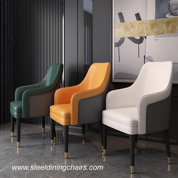 970mm Metal Upholstered Dining Chair
