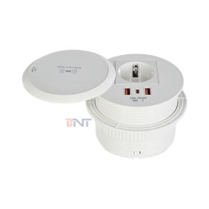Embedded Design Table or Sofa Power Outlet EU Standard Power Socket With 2 Type