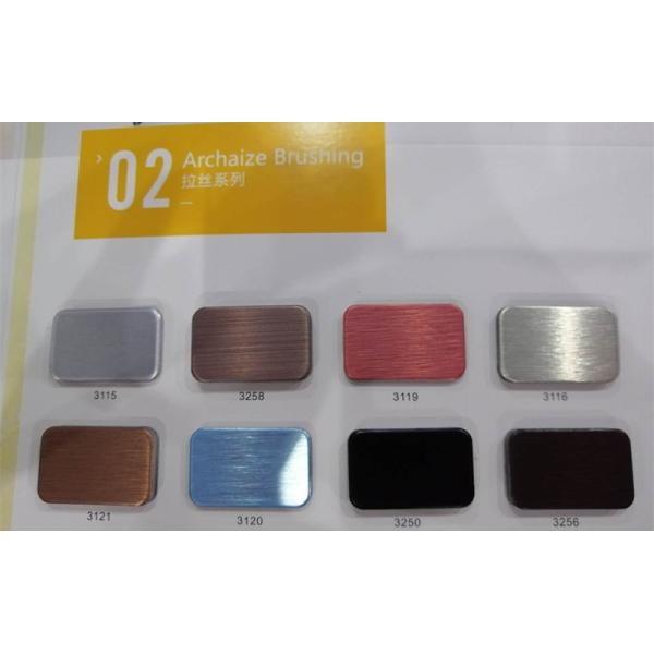 Blue Color Brushed Aluminum Composite Panel For Shop Decoration