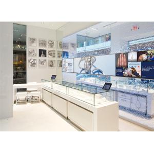 LED Lights Decorated Custom Glass Display Cases / Shop Display Cabinets