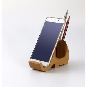 Decorative wooden animal cell phone holder stand