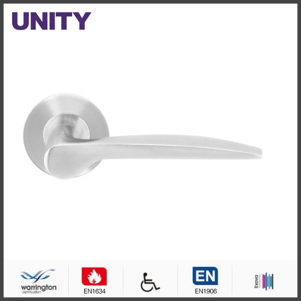 Buy Stainless Steel Fire Door Lever Handle EN1906 and EN1634 Satin Finish at wholesale prices