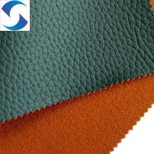 Artificial PVC Leather Fabric 100% Polyester mercerized velvet Backing Technics