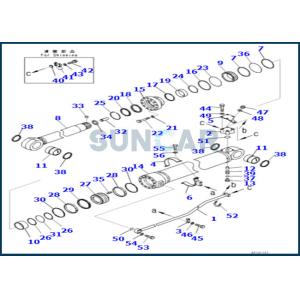 China Cylinder Seal Kit For Arm 721-98-04000 7219804000 PC500LC-10R PC500LC-10MO on sale