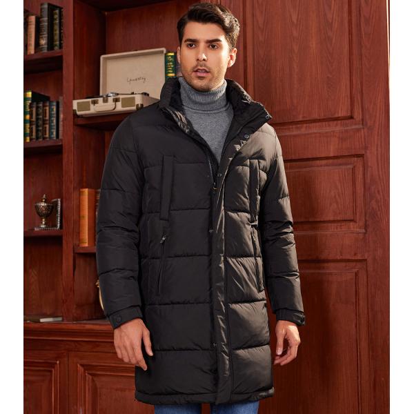 usiness-Style Long Hooded Winter Thickened Down Jacket – Your Winter Warmth Guardian