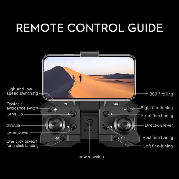 2.4G Frequency K12 Max Drone Wifi FPV RC Drones with Remote Control Video Quadcopter Toy and Three Pro 4K HD Camera