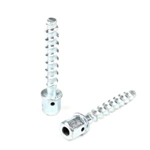 Quality Rail Traffic M10 80mm Plating Thread Rod Flange Hex Tornillos De Anclaje Concrete Screw Anchor For Heating Ventilation System for sale