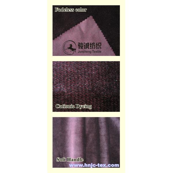 Two color printed 100% polyester cation fabric for sofa/ upholstery /apparel