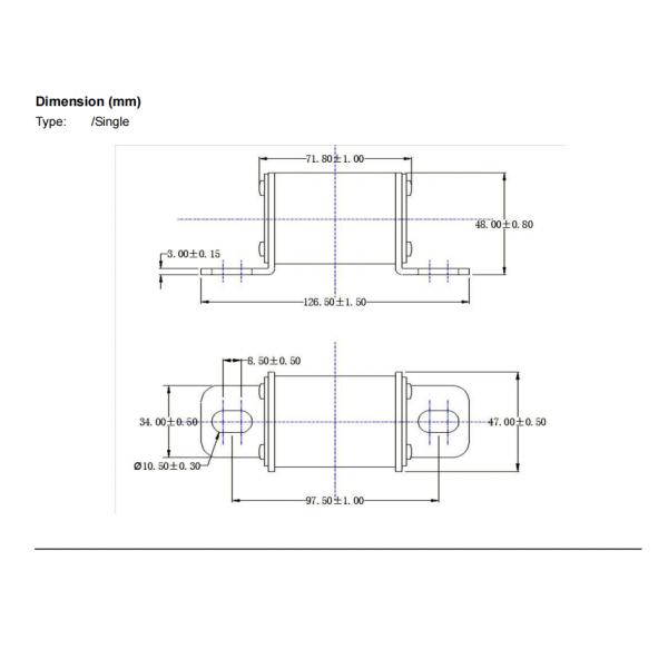 EV / HEV Application Ceramic Fast Acting Fuse 1000VDC